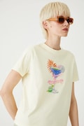 Medicine tricou din bumbac culoarea galben