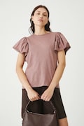 Medicine t-shirt bawełniany damski kolor różowy odkryte plecy