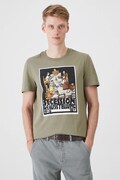 Medicine tricou din bumbac barbati, culoarea verde, cu imprimeu