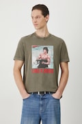 T-shirt bawełniany męski Rambo kolor zielony