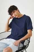 Medicine tricou culoarea albastru marin, neted