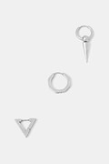 Kolczyki męskie ze stali nierdzewnej (3-pack) kolor srebrny RS26-AUM400