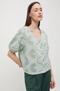 Medicine bluzka damska bawełniana zielona