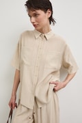 Koszula damska z wiskozą beżowa RS26-KKD904