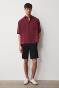 Medicine koszula męska z modalem bordowa gładka