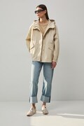 Medicine parka damska bawełniana beżowa