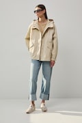 Medicine parka damska bawełniana beżowa