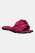 Klapki damskie zamszowe różowe RS26-OBD720