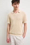 Polo męskie bawełniane beżowe RS26-POM902