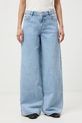 Medicine jeansy wide leg damskie niebieskie