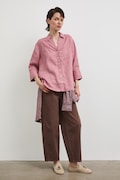 Medicine jeansy slouchy damskie brązowe