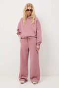 Medicine spodnie dresowe damskie kolor różowy gładkie