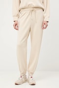 Medicine spodnie dresowe damskie kolor beżowy gładkie