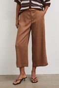 Medicine spodnie culottes damskie z lyocellu żółte high waist