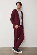 Medicine spodnie dresowe męskie bordowe regular waist
