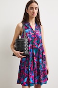 Sukienka rozkloszowana z wiskozy multicolor RS26-SUD093
