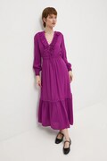 Medicine sukienka z wiskozy fioletowa