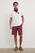 Medicine szorty chino męskie z lyocellem bordowe regular waist