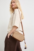 Medicine geantă crossbody pentru femei împletită bej