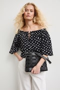 Torba damska bucket bag z imitacji skóry czarna RS26-TOD813