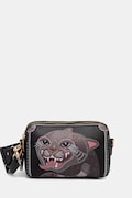 Crossbody kabelka dámská z imitace kůže černá RS26-TOD905