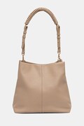 kabelka typu shopper dámska z imitácie kože béžová RS26-TOD909