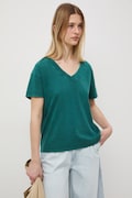 t-shirt oversize damski bawełniany turkusowy RS26-TSD060
