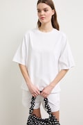 Oversize tričko dámské bavlněné bílé RS26-TSD0A2