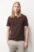 Medicine t-shirt męski kolor brązowy wzorzysty