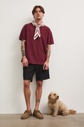 Tričko pánske bavlnené burgundské RS26-TSM080
