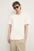 T-shirt męski bawełniany beżowy RS26-TSMA02