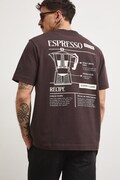 Medicine T-shirt męski bawełniany brązowy