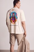 Medicine T-shirt męski bawełniany beżowy