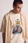 Medicine T-shirt męski bawełniany beżowy