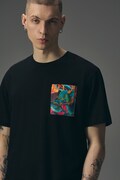 Tričko pánske bavlnené z kolekcie Tattoo Art by Tuan Nguyen čierne RS26-TSMC57