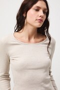 Medicine longsleeve damski kolor beżowy