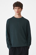 Longsleeve męski z fakturą  kolor zielony