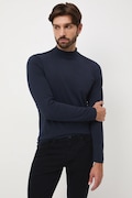 Medicine longsleeve culoarea albastru marin, neted