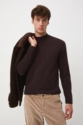 Medicine longsleeve barbati, culoarea maro, neted