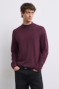 Medicine longsleeve culoarea bordo, neted
