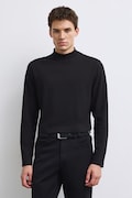 Medicine longsleeve culoarea negru, neted