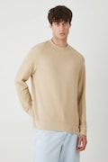 Medicine longsleeve culoarea bej, neted