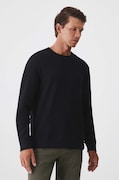Medicine longsleeve culoarea negru, neted