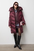 Medicine pehelykabát női, bordó, téli