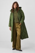 Péřový kabát Medicine zelená barva, oversize