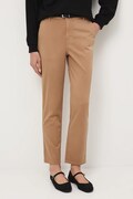 Medicine spodnie damskie kolor czarny fason chinos medium waist