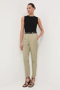 Medicine spodnie damskie kolor czarny fason chinos medium waist