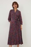 Medicine rochie culoarea roz, midi, evazată