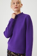 Medicine pulover femei, culoarea violet, light, cu turtleneck