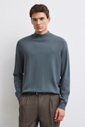 Sweter męski z wiskozą zielony RW24-SWM052
